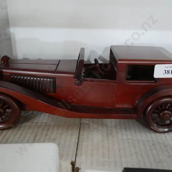 Wooden model car