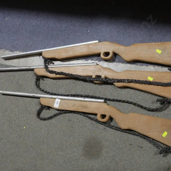 Wooden toy guns