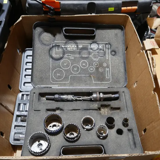 Hole saw and socket set