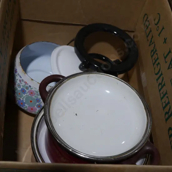 Enamel pots etc