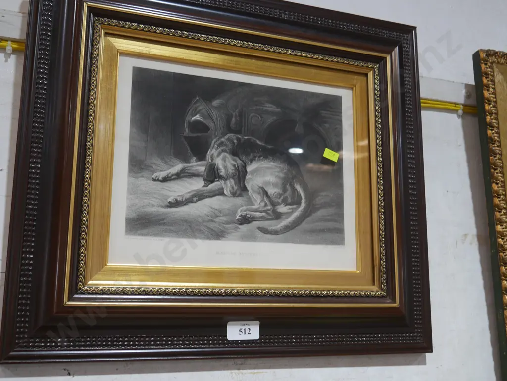 "Sleeping Bloodhound"  artwork Image 1++