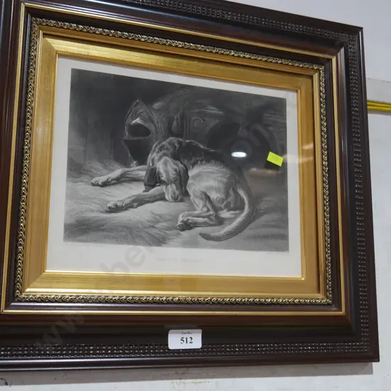 "Sleeping Bloodhound"  artwork