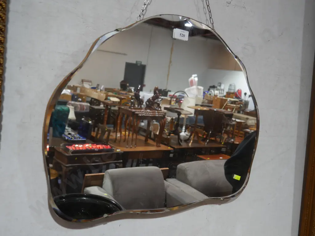 Frameless bevilled mirror Image 1++