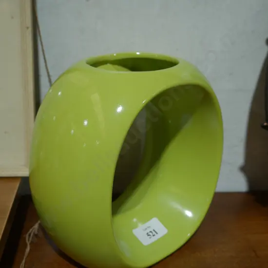 Lime green vase