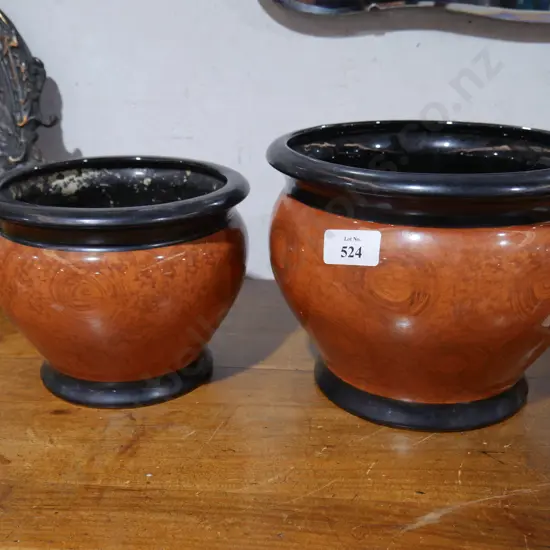 2 German plant pots