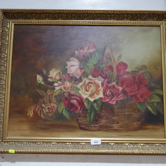 Floral oil painting
