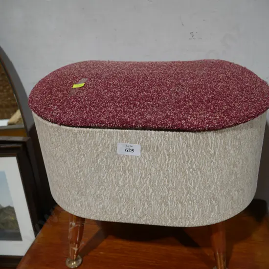 Footstool storage box