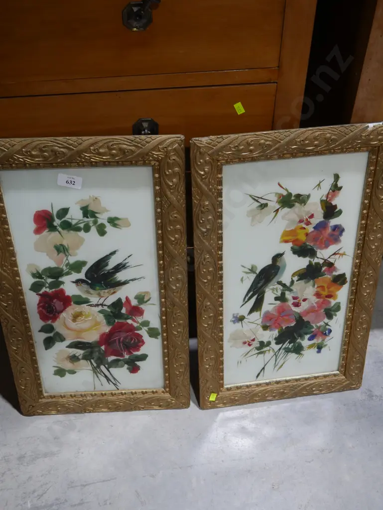 Two bird oil paintings Image 1++