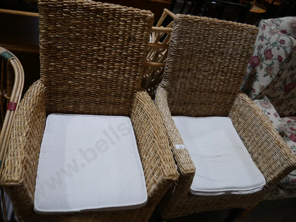 2 seagrass chairs Image 1++