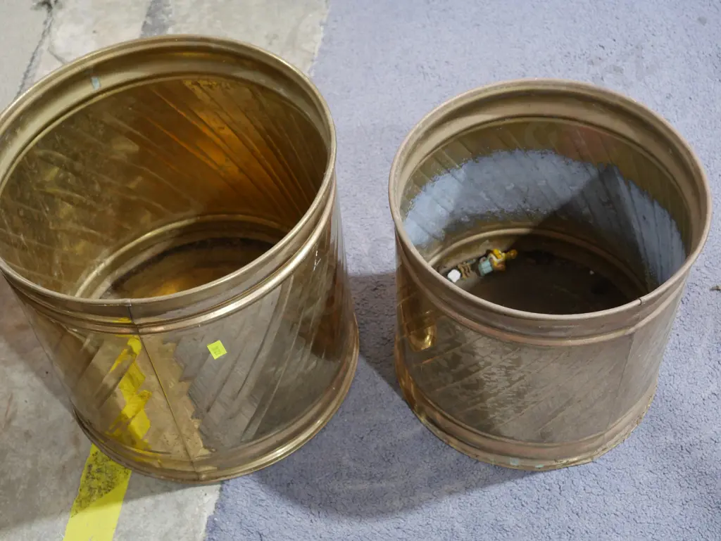 2 brass bins Image 1++