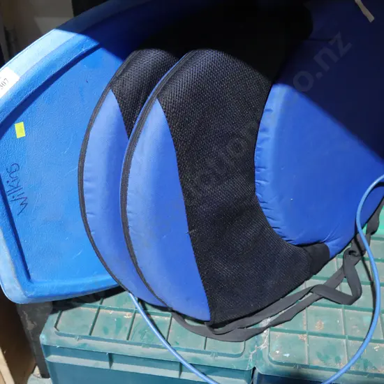 Boogie board and beach chairs