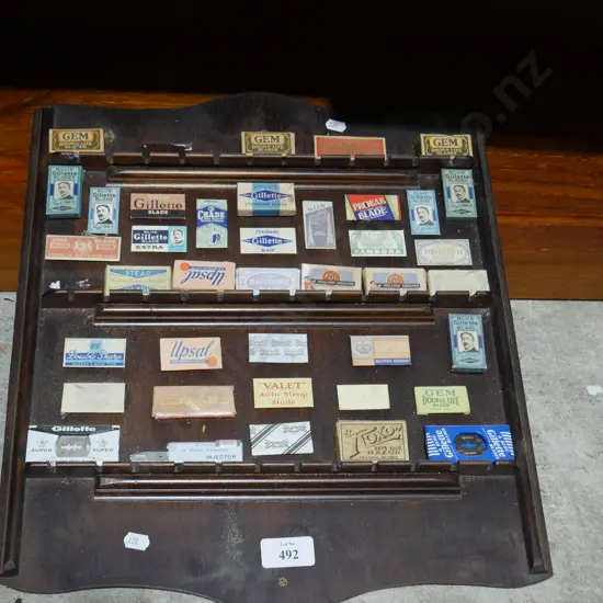 Shaving matchbox display