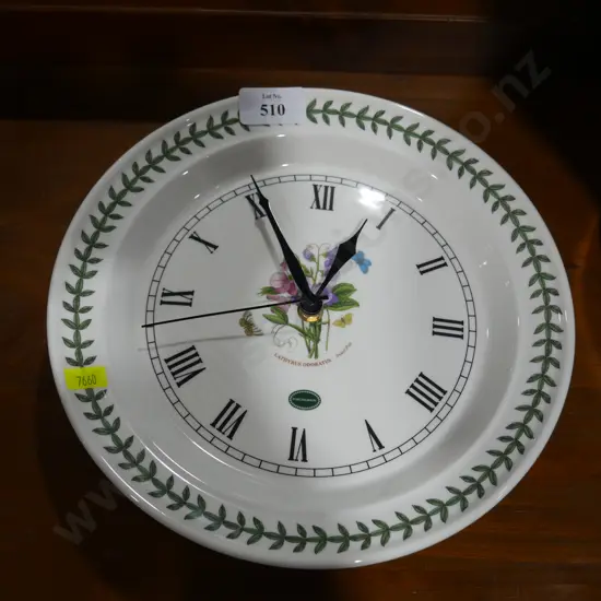 Portmeirion wall clock