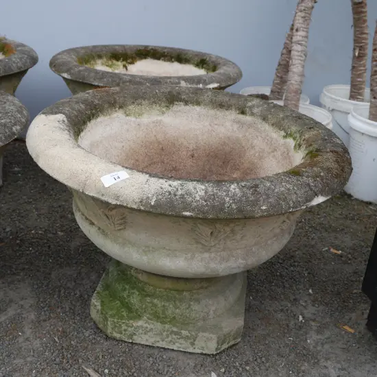 Pair of stone planters