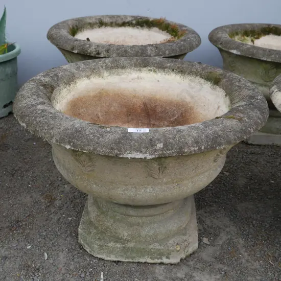 Pair of stone planters