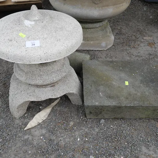 Garden ornament, stone slab etc