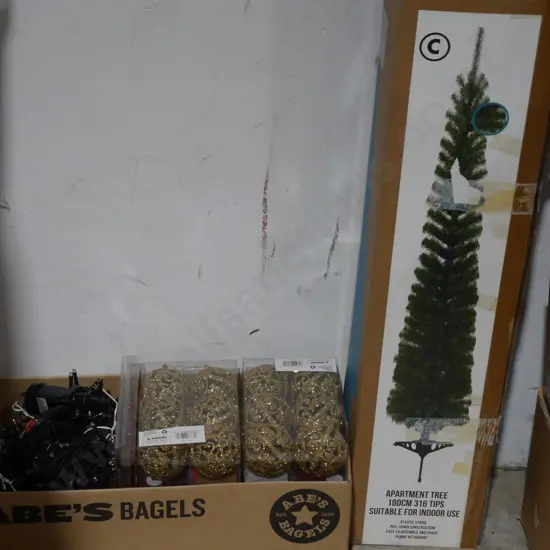 Christmas trees and decorations