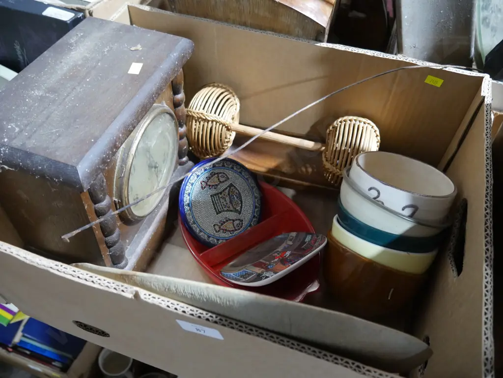 Clock, tiles, bowls etc Image 1++