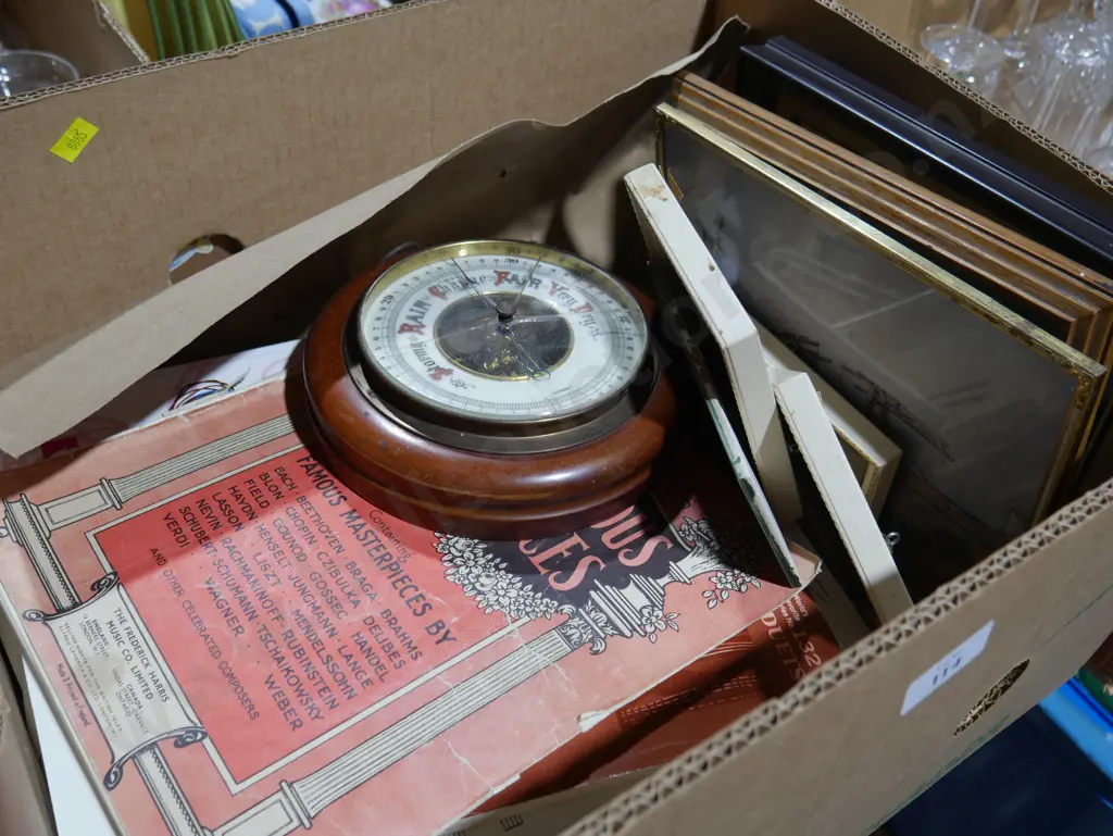 Sheet music, barometer etc Image 1++