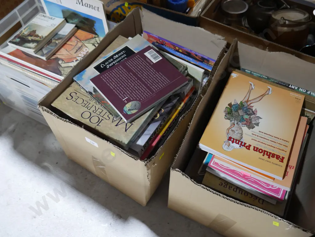 3 boxes of books Image 1++