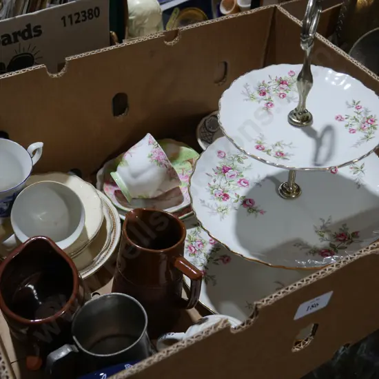 Cake stand, china etc