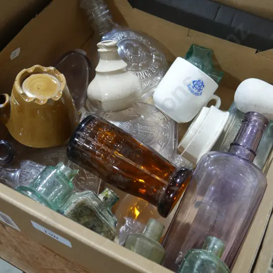 Ink bottles, baby feeders