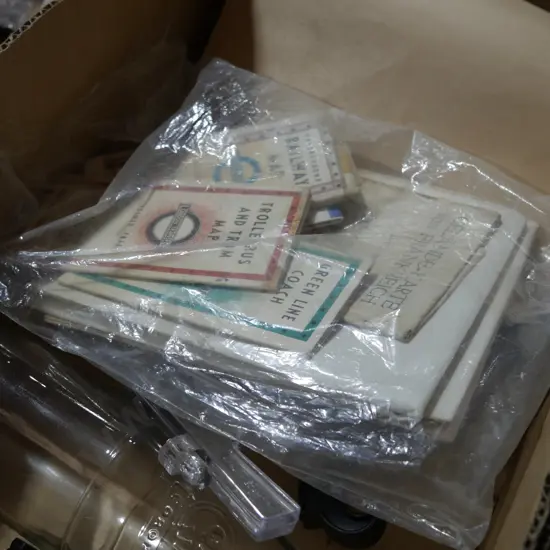 Ephemera, old bottle etc