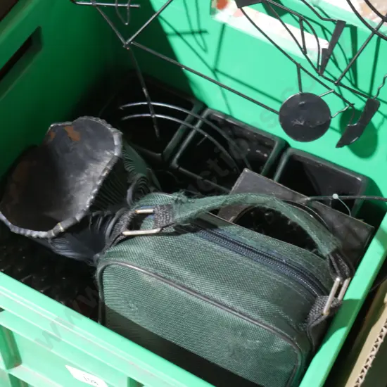 Petanque set, candle holders etc