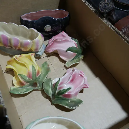 Titian wall pockets, vases