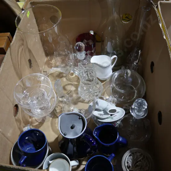 Vases, decanter etc