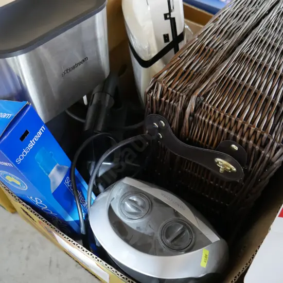 Box of DVDs and box of CDs