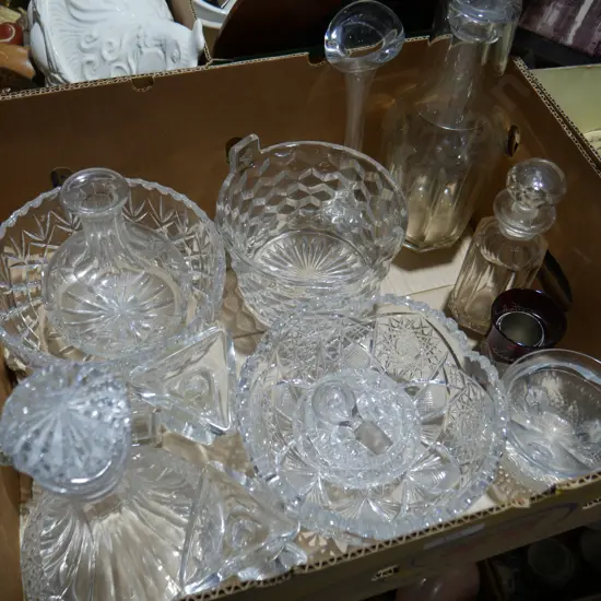 Crystal, glassware