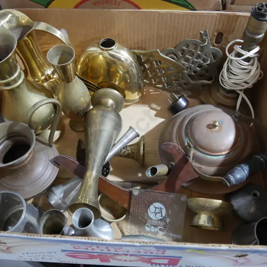 Brassware, copper etc