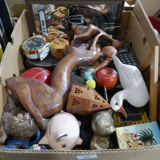 Figurines, woodware, allsorts