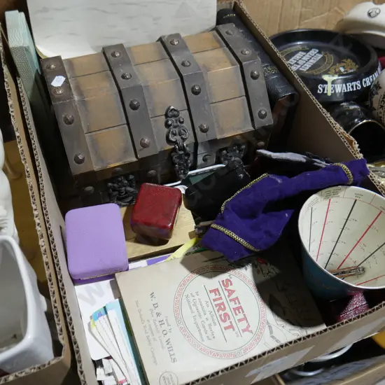 Nic nacs wooden box etc