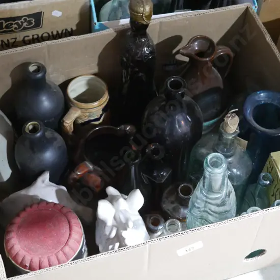 Old bottles, etc