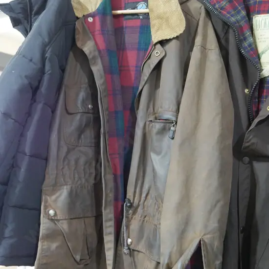 Swanndri oil skin jacket xl