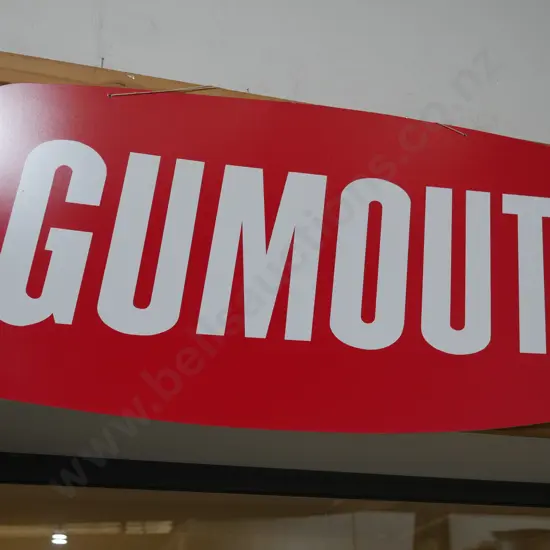 Gumout sign