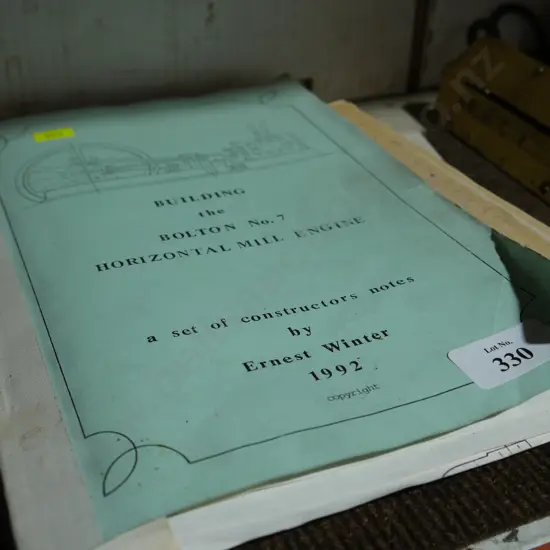 Building the Bolton no.7 horizontal mill engine constructors notes