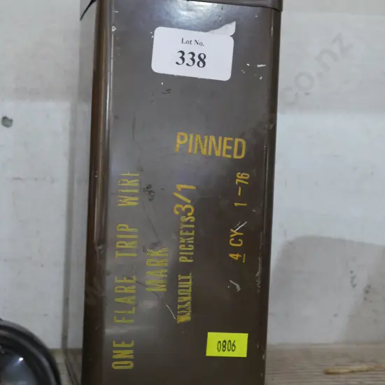 One flare trip wire tin