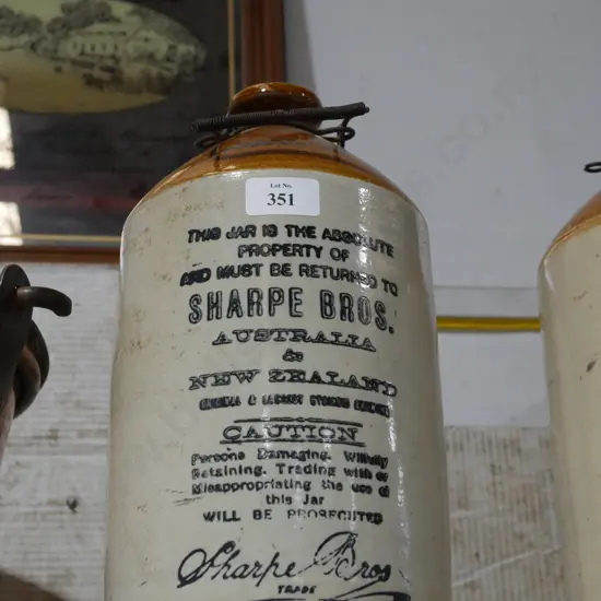 Sharpe brothers stone jar