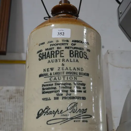 Sharpe brothers stone jar