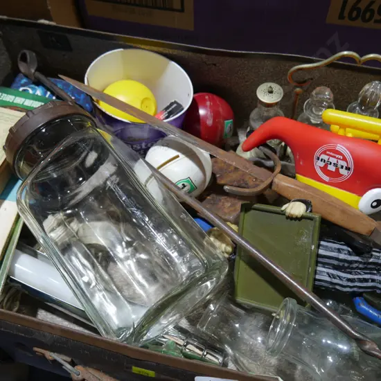 Bottles books dagger