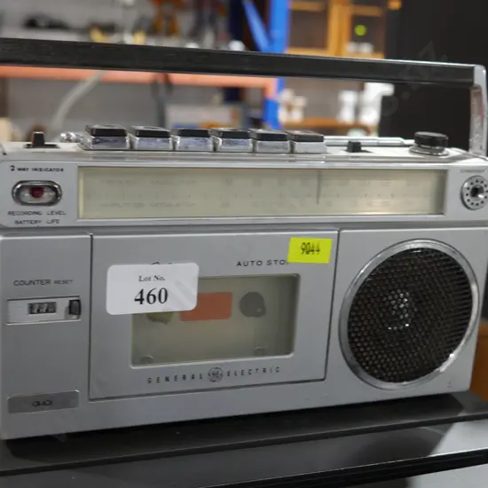 GE radio tape player