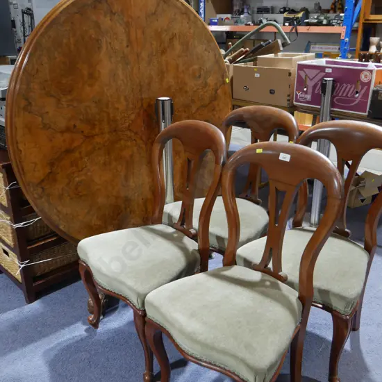 Set of 4 victorian dining chairs