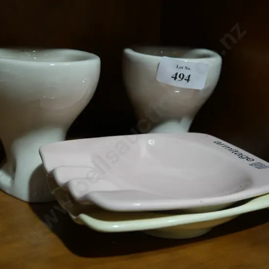 2 sample miniature toilets