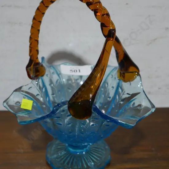 Art glass basket