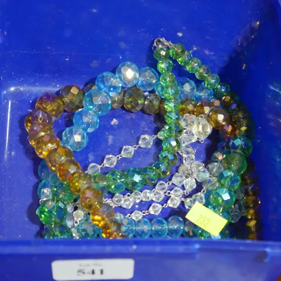 Crystal necklaces etc