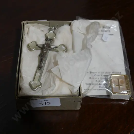 Crucifix, smallest bible in the world