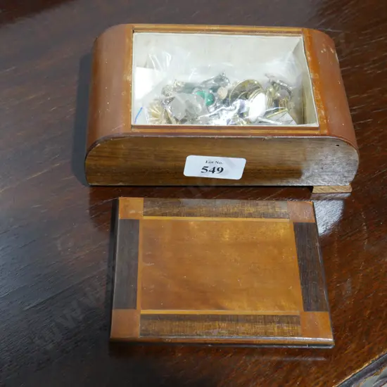 Costume Jewellery, in wooden box